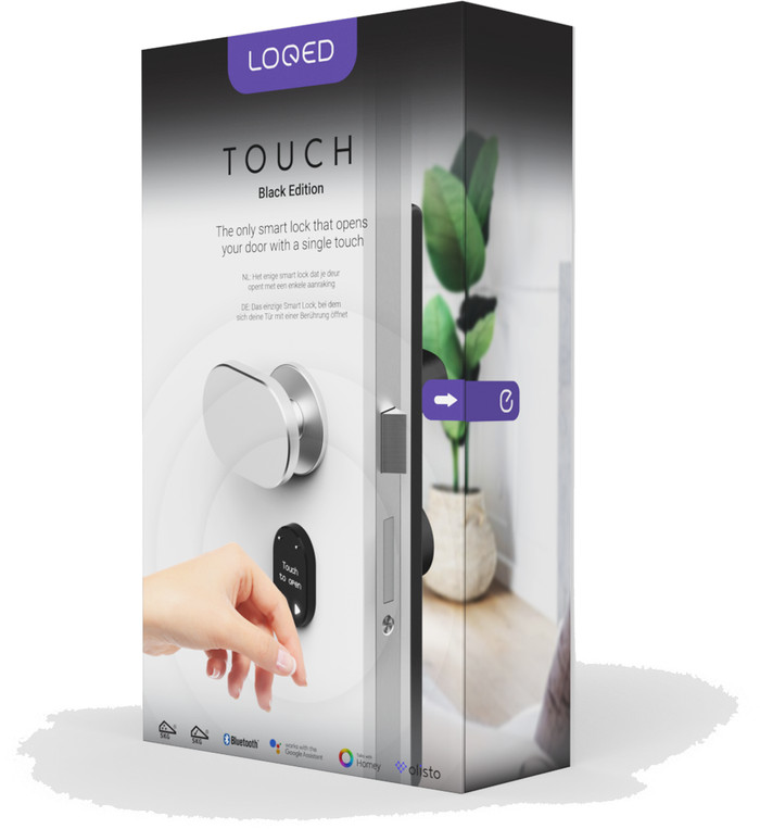 LOQED Touch Smart Lock Noir emballage