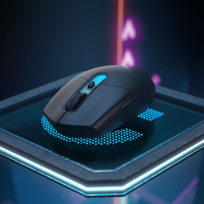 Logitech G305 X Superlight Draadloze Gaming Muis Zwart product in gebruik