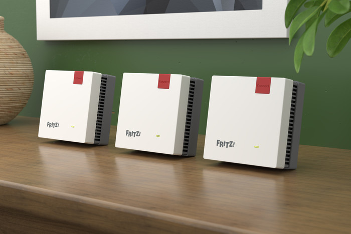 FRITZ!Mesh Set 1700 3-Pack product in gebruik