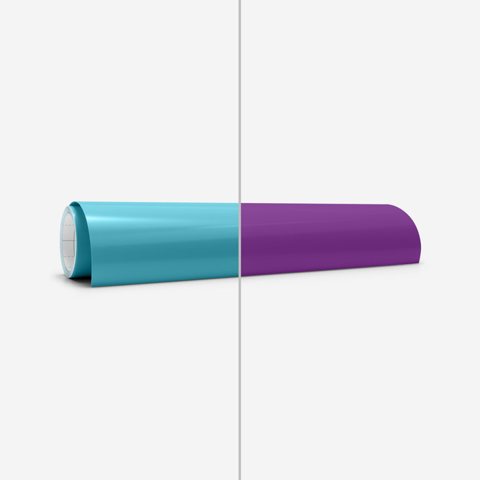 Cricut Kleurveranderend Vinyl (koud) Permanent Paars 30x60 cm product in gebruik