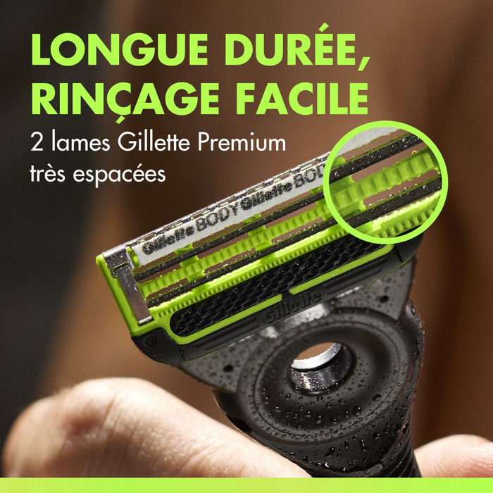 GilletteLabs Body Recharges de Rasoir (12 pièces) détail