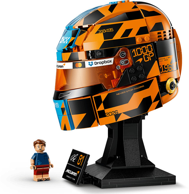 LEGO Editions - McLaren Mastercard F1 Team Casque d'Oscar Piastri 43017 côté droit