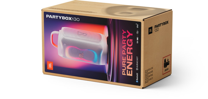 JBL Partybox 130 Wit verpakking