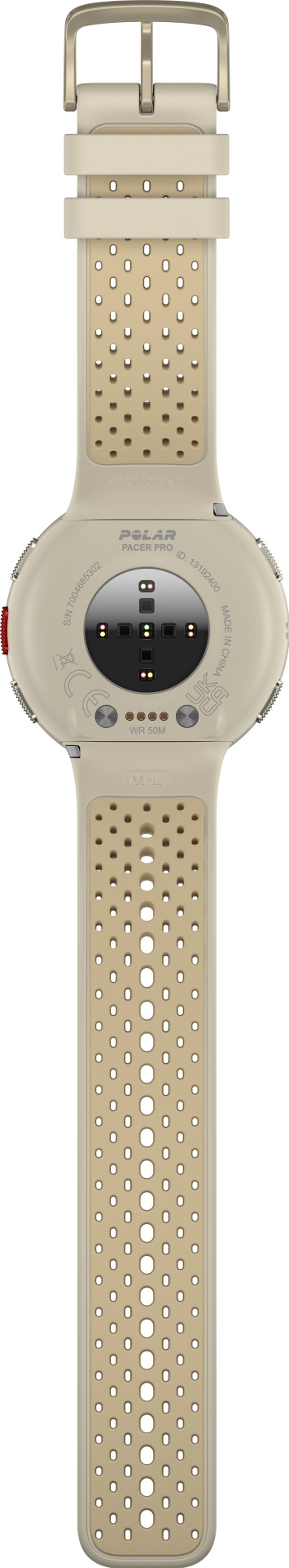 Polar Pacer Pro Gold back