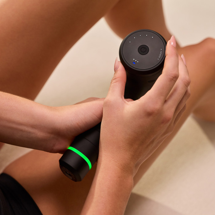 Hyperice Hypervolt 3 product in gebruik