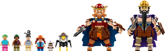 LEGO One Piece Dorry vs. Brogy - Reuzen van Kleine Gaarde 75644 product in gebruik