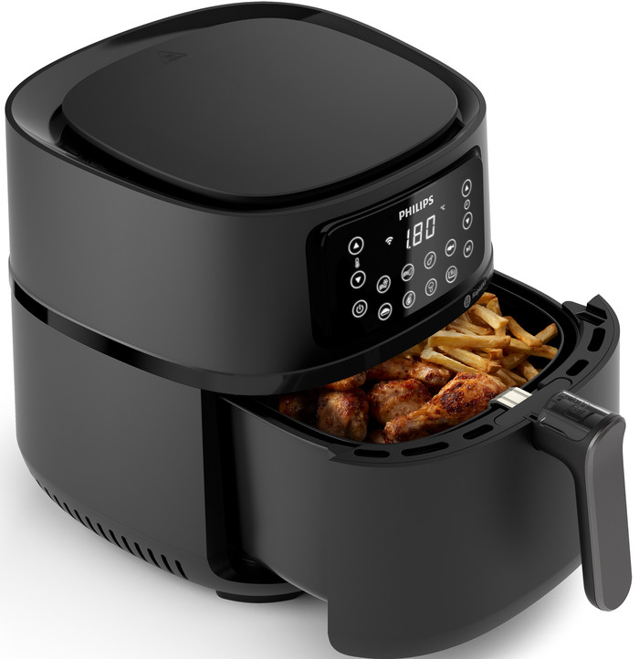 Philips Airfryer XXL Connected HD9285/93 + Baking Pan product in use