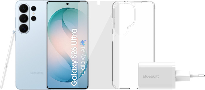 Samsung Galaxy S26 Ultra 256GB Lichtblauw 5G + Compleet Accessoirepakket Main Image