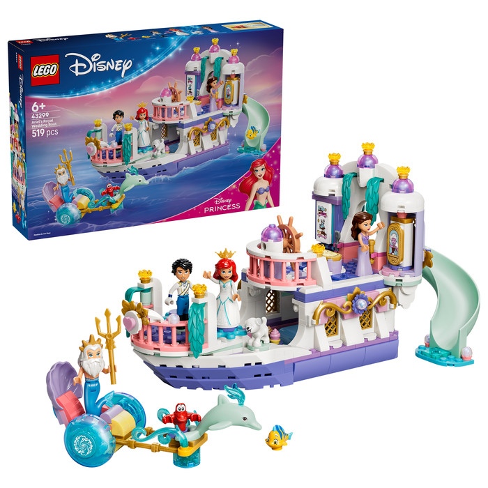 LEGO Disney Ariëls Koninklijke Trouwboot 43299 rechterkant