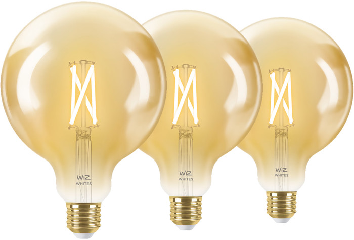 WiZ Ampoule à Filament Connectée Globe XL Lot de 3 - Lumière Blanche Chaude à Lumière Blanche Froide - E27 Main Image
