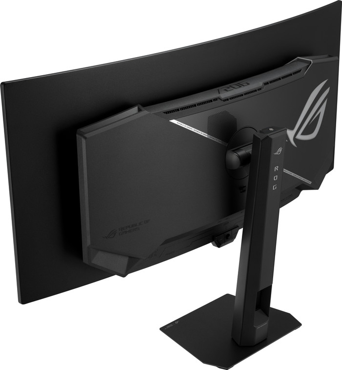 ASUS ROG Strix XG34WCDMS QD-OLED Curved achterkant