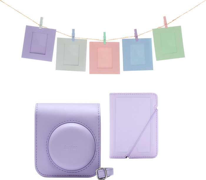 Fujifilm Instax Mini 12 Accessoire Kit Lilac Purple voorkant