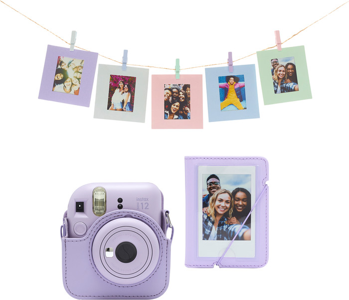Fujifilm Instax Mini 12 Accessoire Kit Lilac Purple voorkant