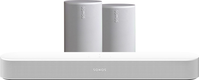 Sonos Beam Gen2 Wit + 2x Era 100 Wit Main Image
