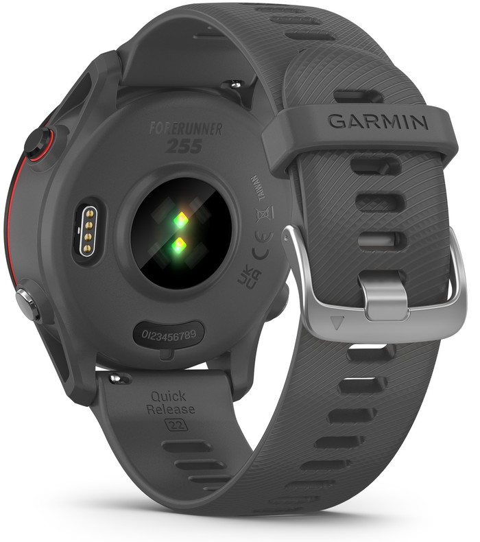 Garmin Forerunner 255 Gris Anthracite arrière