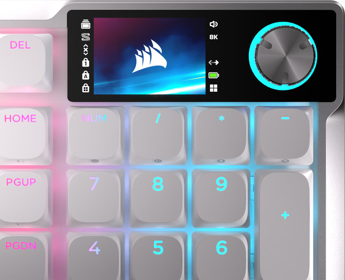 Corsair Vanguard AIR 99 Wireless Gaming Toetsenbord Wit Azerty detail