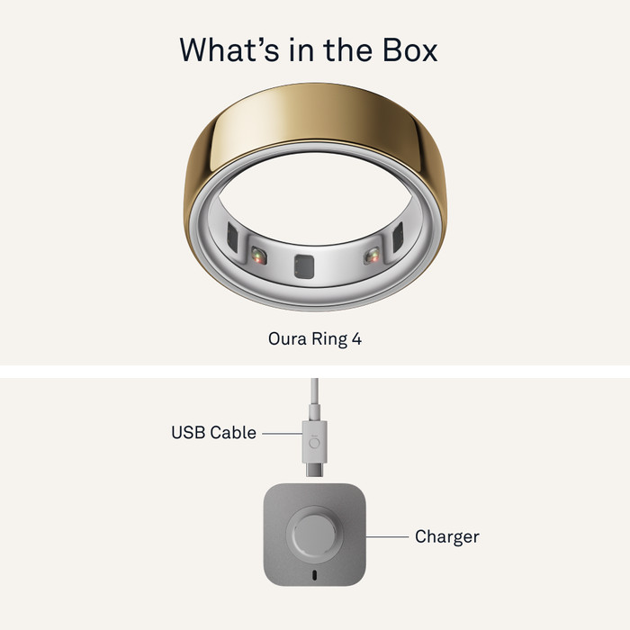 Oura Ring 4 Size 14 Gold visual supplier