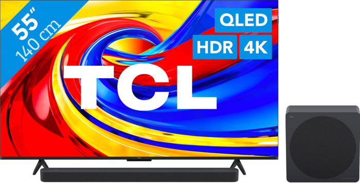 TCL QLED 55" P79L (2026) + TCL A65K Main Image