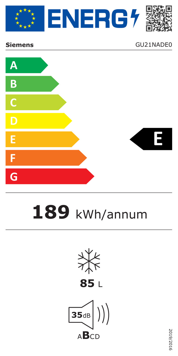 Siemens GU21NADE0 energielabel