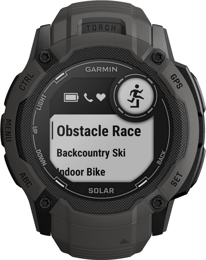 Garmin Instinct 2X Solar Graphite avant