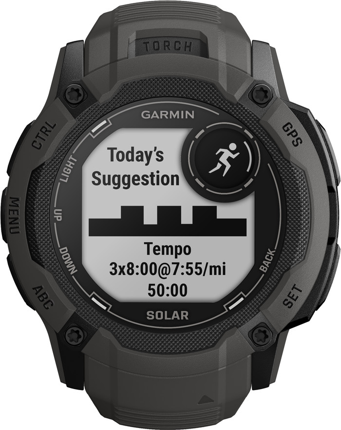 Garmin Instinct 2X Solar Graphite avant