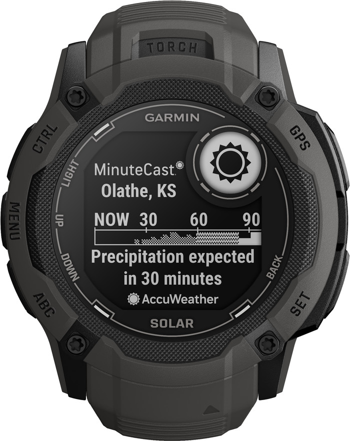 Garmin Instinct 2X Solar Graphite avant