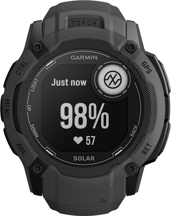 Garmin Instinct 2X Solar Graphite avant