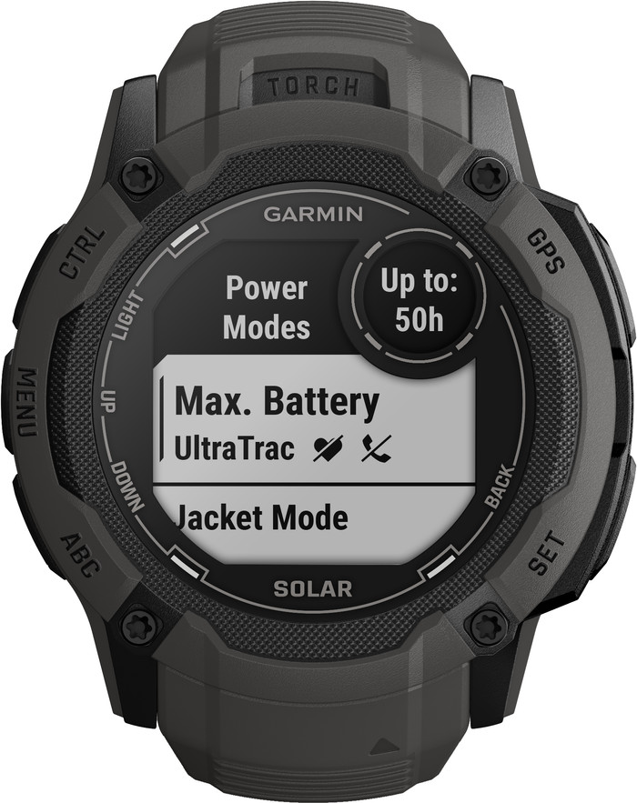Garmin Instinct 2X Solar Graphite avant
