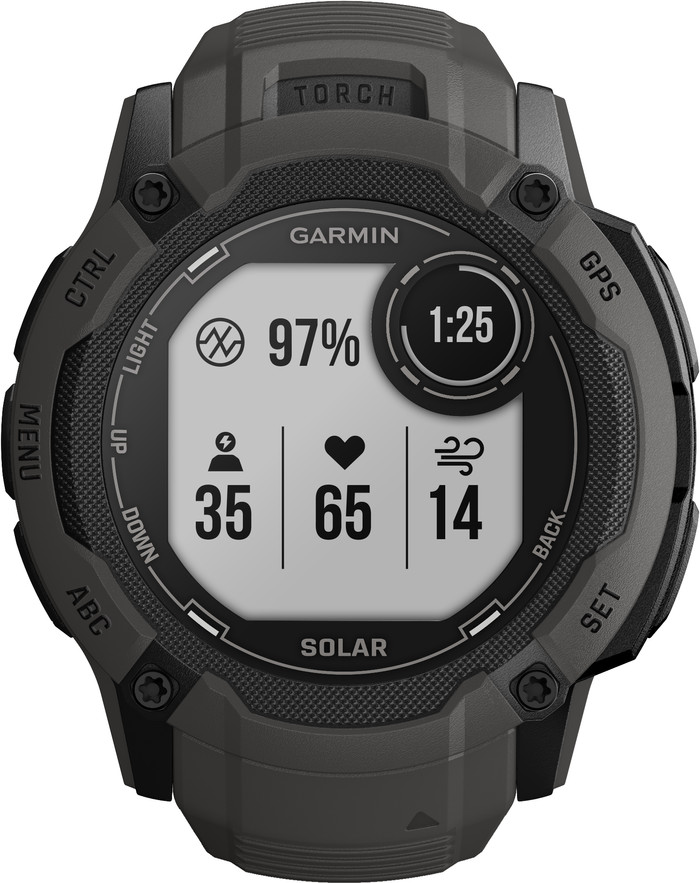 Garmin Instinct 2X Solar Graphite avant