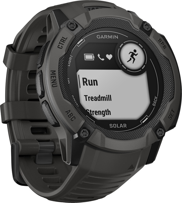 Garmin Instinct 2X Solar Graphite côté gauche
