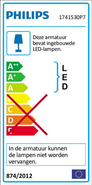 Philips Hue Lily Spike Light White and Color Expansion energy label