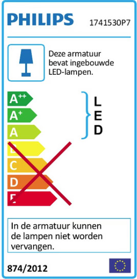 Philips Hue Lily Kit de Démarrage White and Color Spot à Planter Lot de 2 classe énergétique
