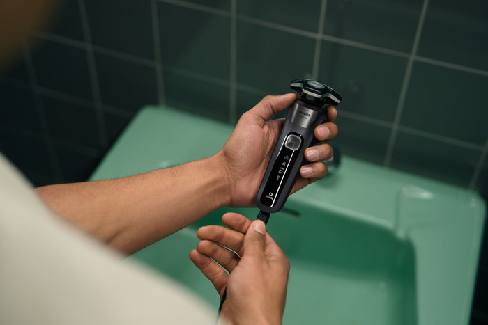 Philips Shaver Series 5000 S5887/50 + Philips Tondeuse à Nez produit à l'usage