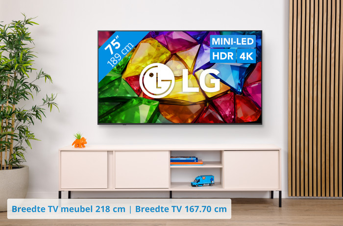 LG RGB Mini-led 75" B86 (2026) visual Coolblue 1