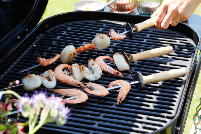 Barbecook Magnus Premium + Barbecook Premium Hoes Large product in gebruik