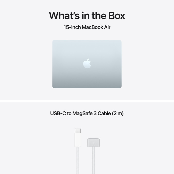 Apple MacBook Air 15 inch (2026) M5 (10 CPU / 10 GPU) 16GB/512GB Blauw AZERTY visual leverancier