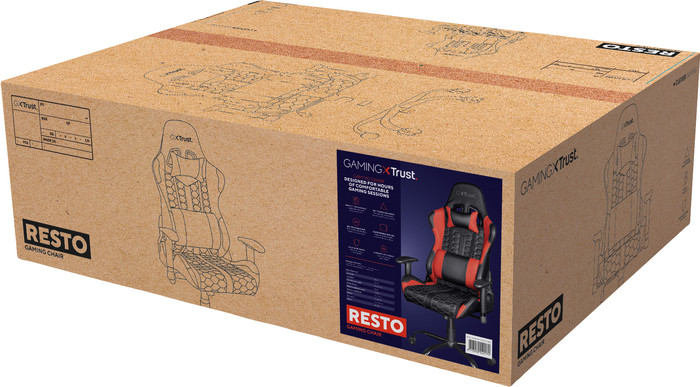 Trust GXT 708R Resto Gaming Chair Red null