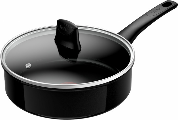 Tefal Renew On Ceramic High-Sided Skillet 24cm Black Main Image