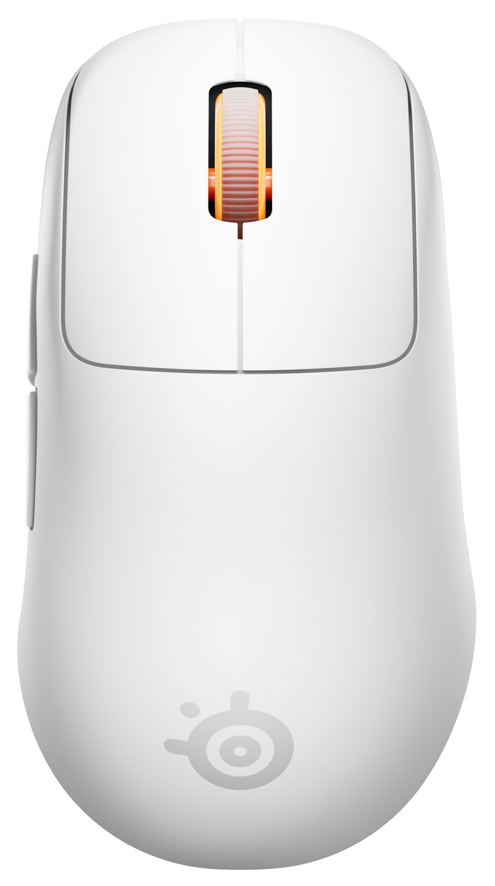 SteelSeries Rival Pro WL Mini Draadloze Gaming Muis Wit bovenkant