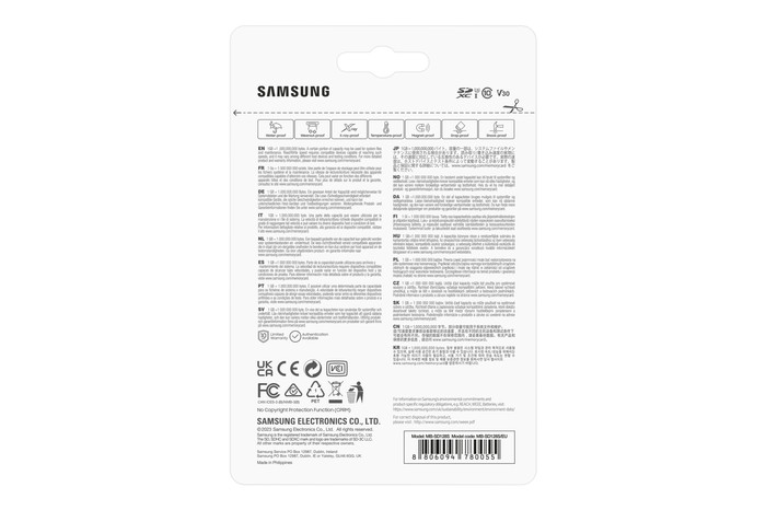 Samsung SDXC PRO Plus 128GB 130MB/s verpakking
