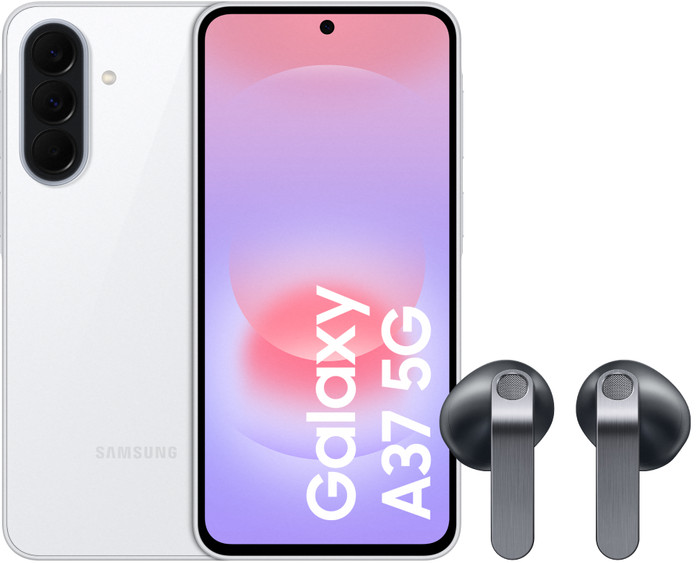 Samsung Galaxy A37 128 Go Blanc 5G + Samsung Galaxy Buds4 Noir Main Image