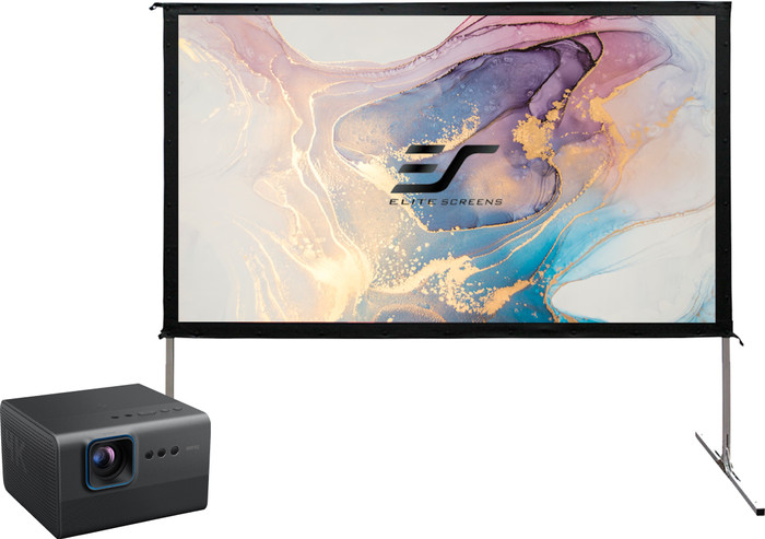 BenQ GP520 + Elite Screens Yard Master 2 110" Main Image