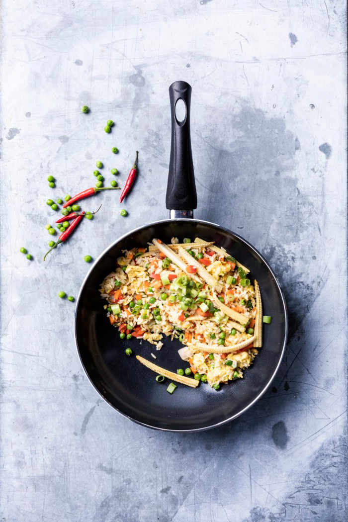 BK Brilliant Frying Pan Set 20cm + 24cm + 28cm product in use