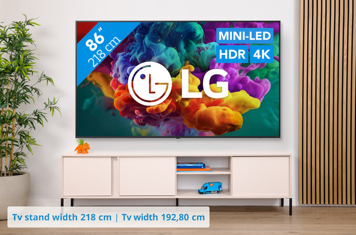 LG Mini-LED 86 inches QNED85 (2026) visual Coolblue 1