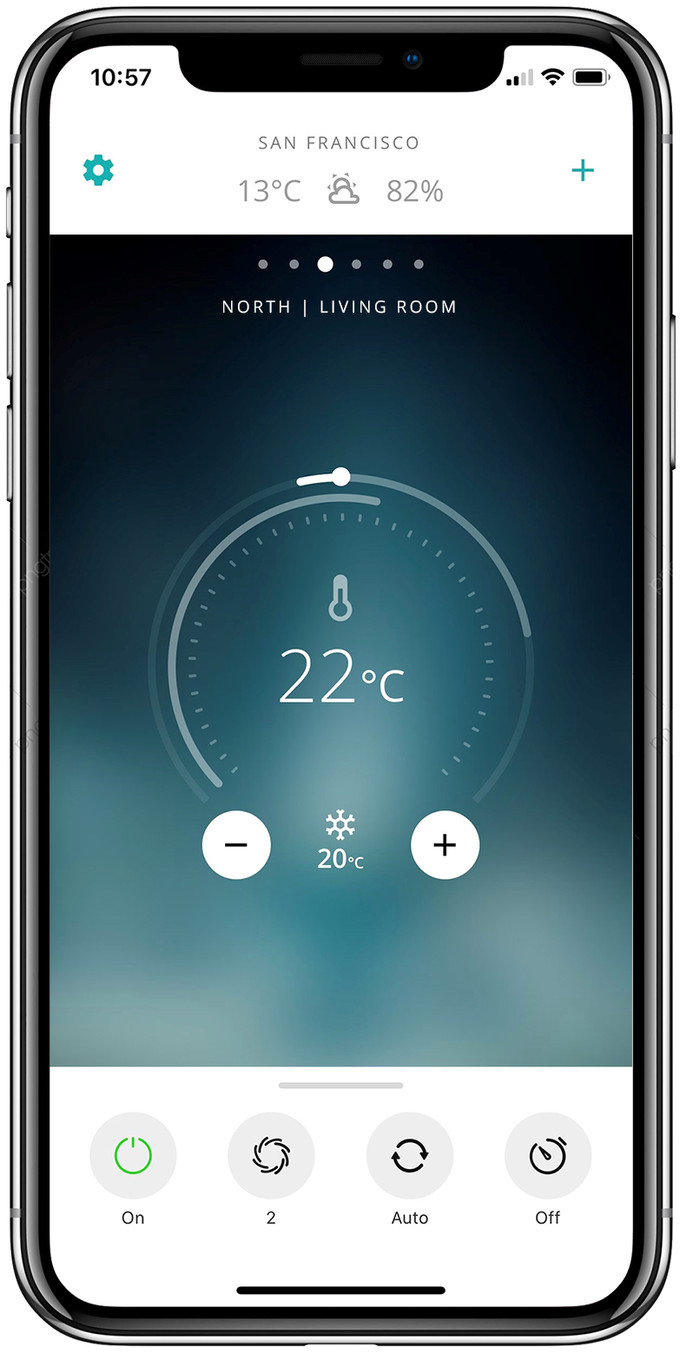 Duux North Smart 18K BTU/h Blanc accessoire