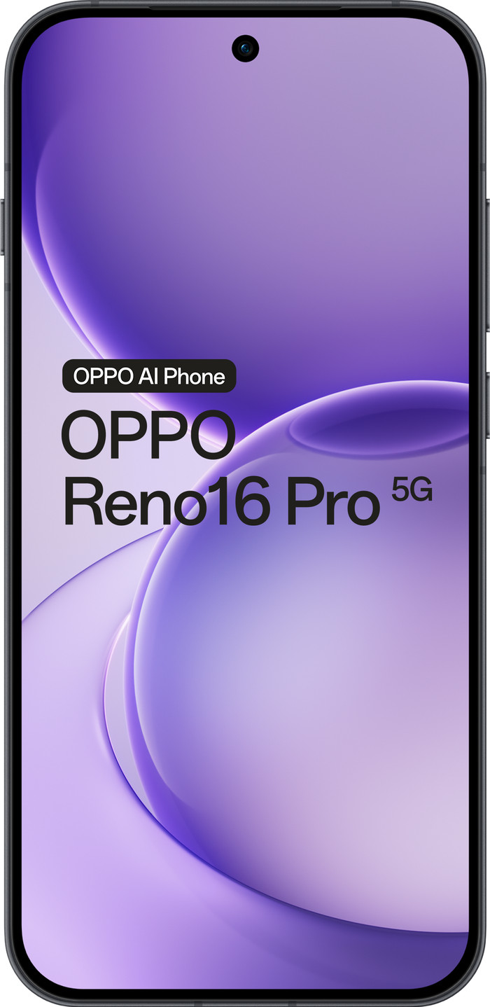 OPPO Reno16 Pro 512GB Zwart 5G voorkant