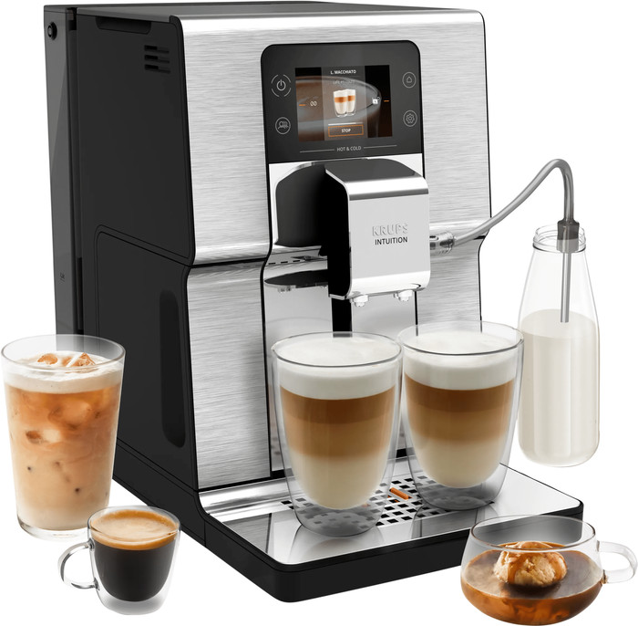 Krups Intuition Experience Hot & Cold EA879E linkerkant