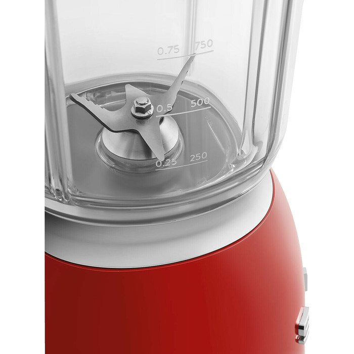 SMEG BLF03RDEU Rood detail