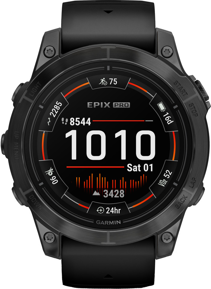 Garmin Epix Pro Zwart 47mm voorkant