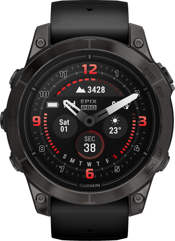 Garmin Epix Pro Zwart 47mm voorkant